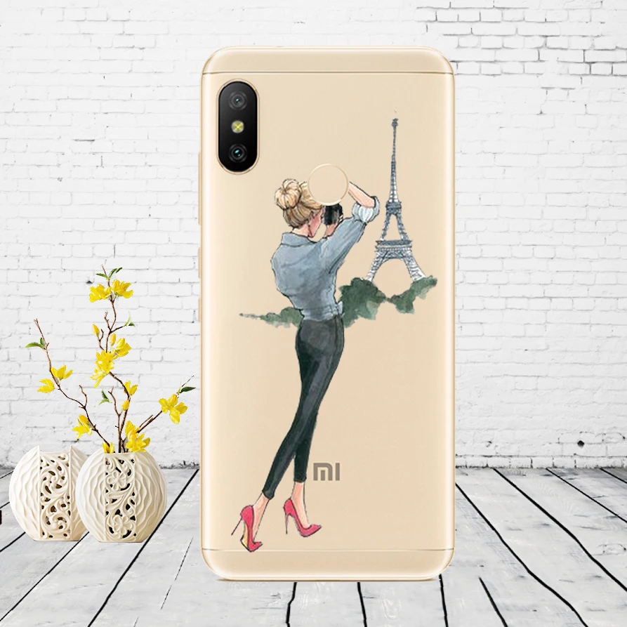 Силиконовый чехол для Xiaomi mi A2 LITE, чехол с полной защитой, мягкая задняя крышка из ТПУ, чехол для телефона s для Xio mi A2 LITE, бампер