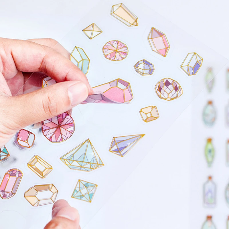 1pack/lot Kawaii Butterfly Deco Scrapbooking Stickers Cute Animal Sticky Monthly Plan DIY Lovely Girls Sticker|stickers cute|stickers girlstickers