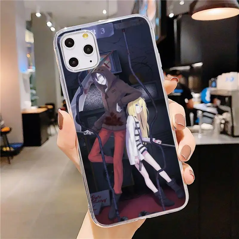 

Angels of Death Japan anime Phone Case Transparent soft For iphone 5 5s 5c se 6 6s 7 8 11 12 plus mini x xs xr pro max
