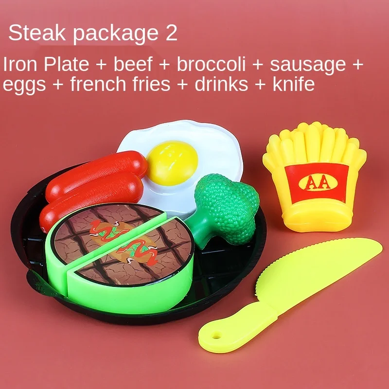 

Hamburger Cake Play House Simulation Toy Kids Kitchen Game Toys Miniature Safety Food Sets Educational Toys Children Toy Gift