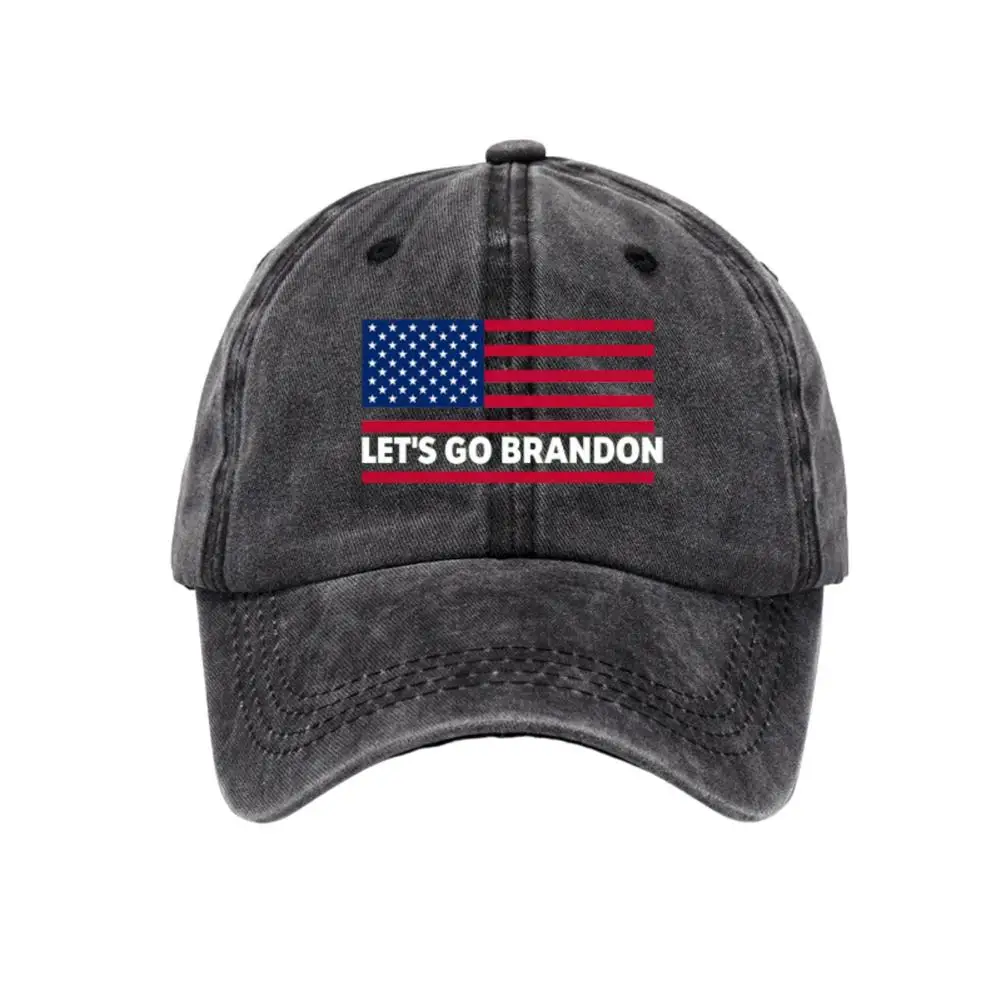 

Vintage Baseball Cap LET'S GO BRANDON Fun Sport Hats For Men Women Adjustable Washable Classic Retro Cowboy Hat For Daily Act