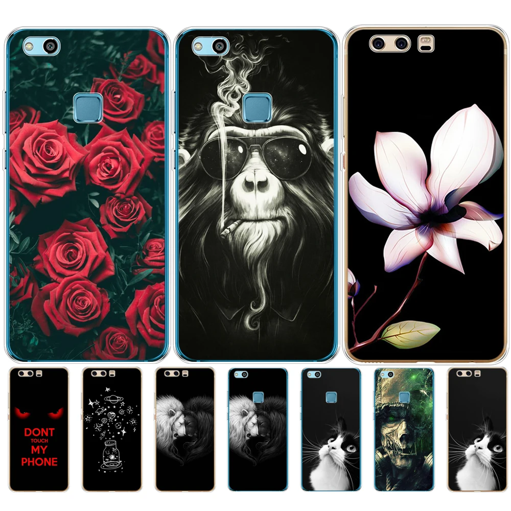 Чехол для huawei P10 LITE Plus 2017 мягкая силиконовая задняя крышка из тпу чехол телефона 360