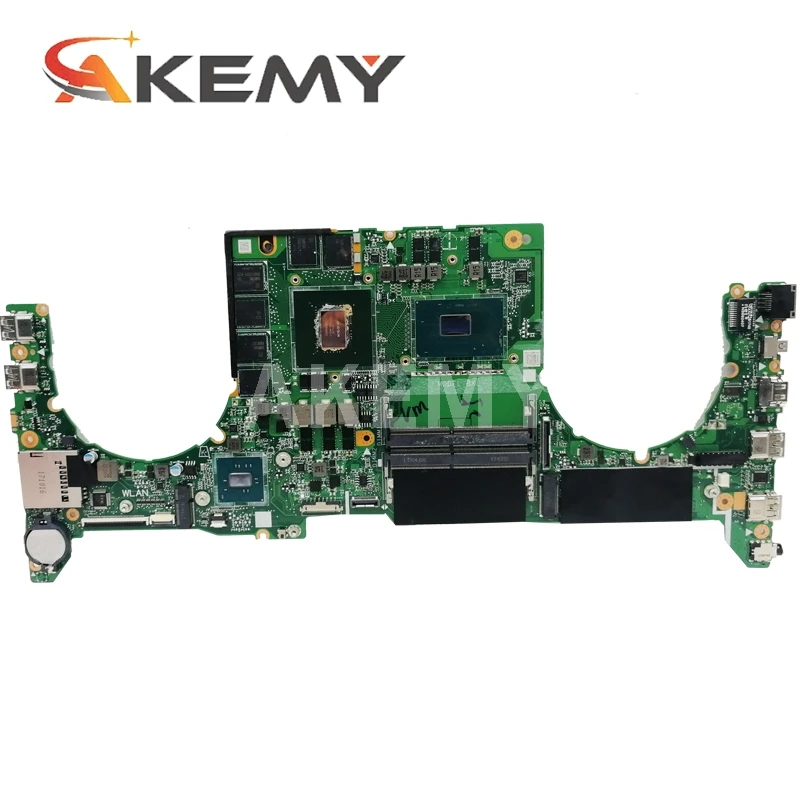 Verkaufen Akemy DABKLMB1AA0 MainBoard GL503V GL503VD FX503VD FX503VM GL503GE GL503G Laptop Motherboard W/ I7-7700HQ + GTX1060 GPU