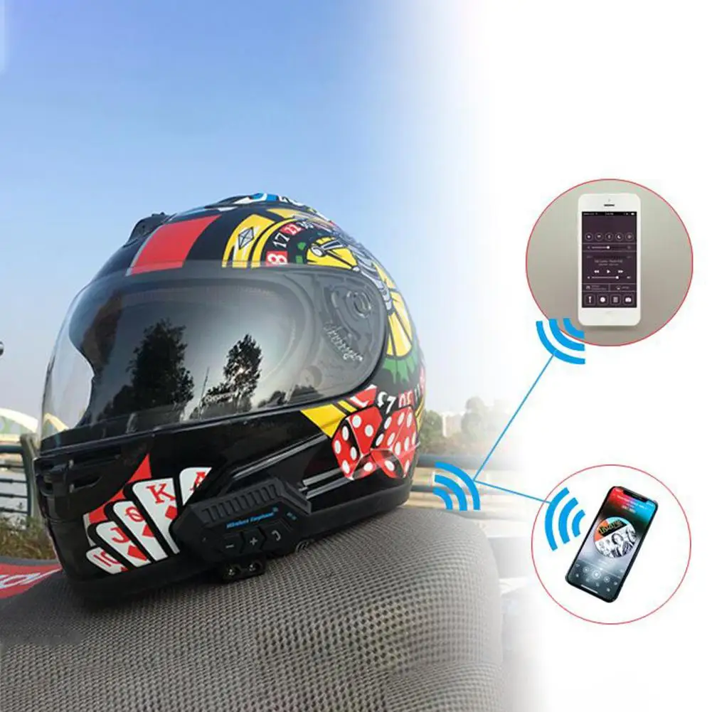 Мотоциклетный шлем Bluetooth гарнитура стерео беспроводные наушники мотор скутер