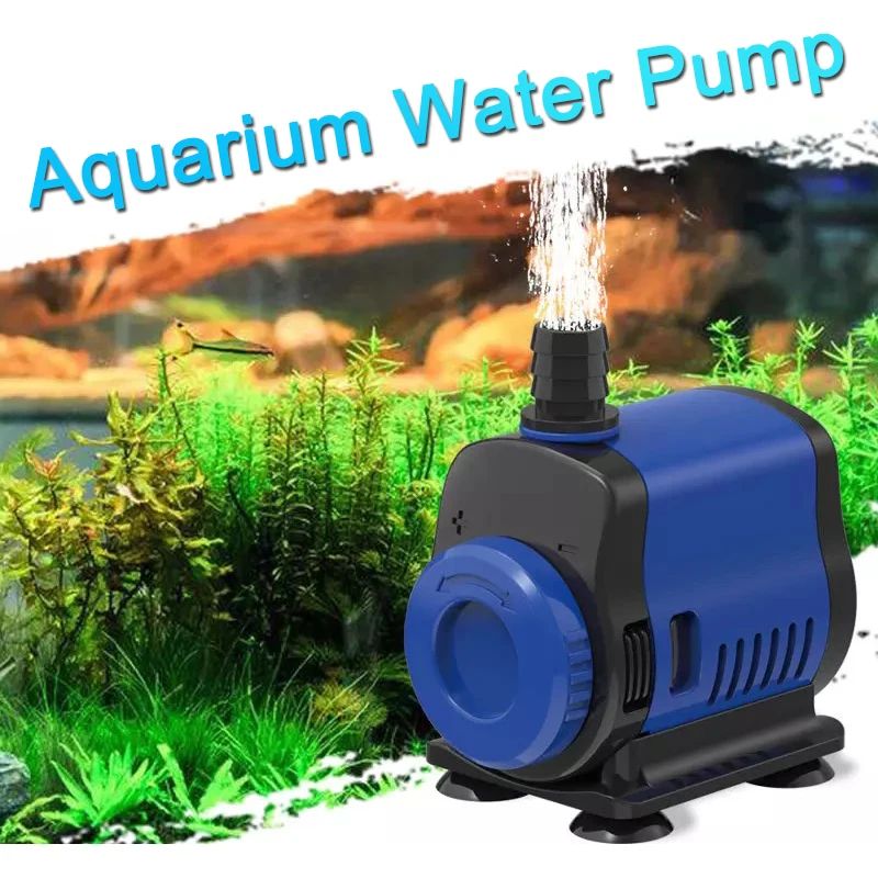 Ultra-Quiet Submersible Water Fountain Pump Filter Fish Pond Aquarium Water Pump Tank Fountain 220V Aquarium Fish Pond Spout