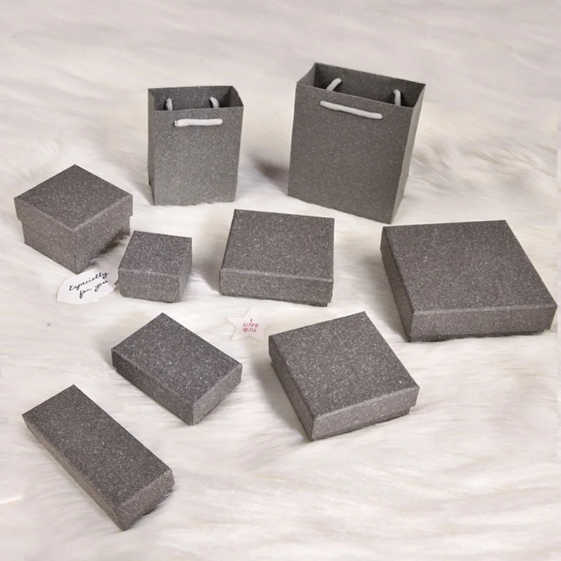 

10 шт., бумажные подарочные коробки для ювелирных изделий