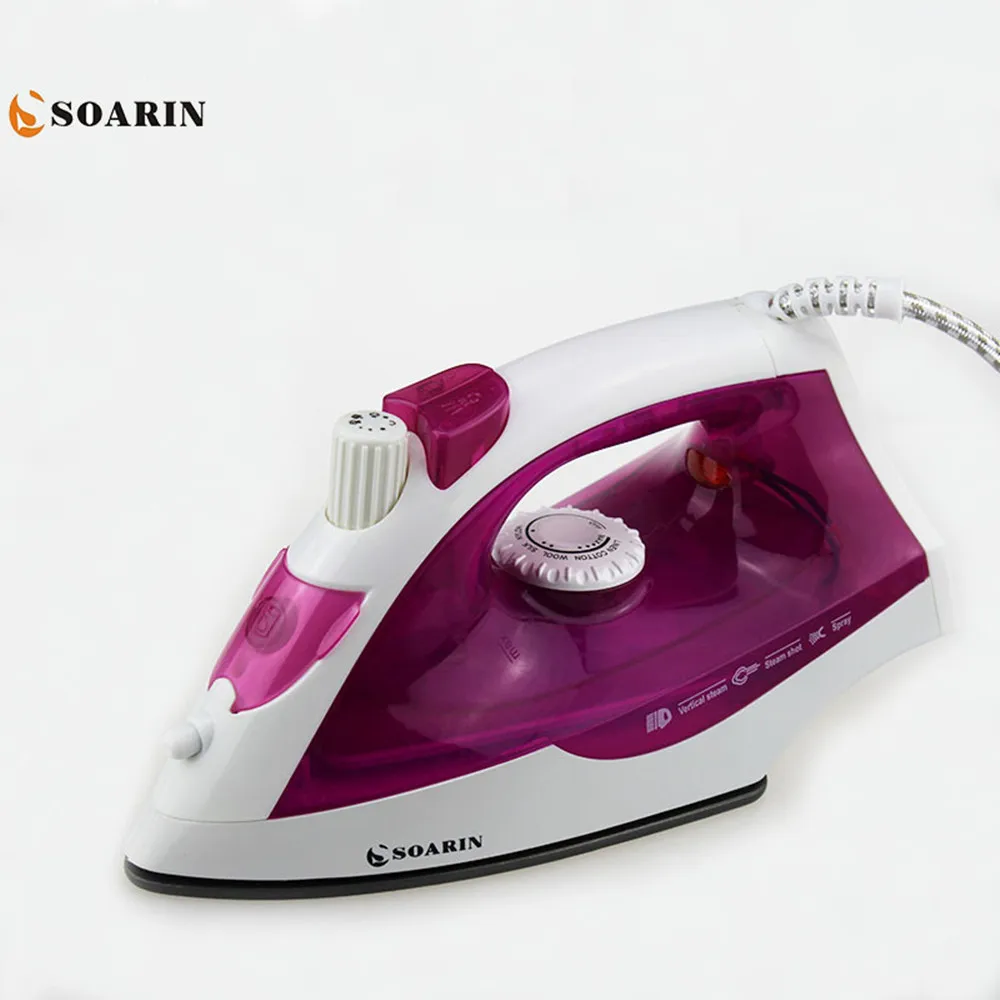1800w Steam Iron Handheld Multifunction Adjustable Portable Household Teflon Soleplate Electric For Clothes | Бытовая техника