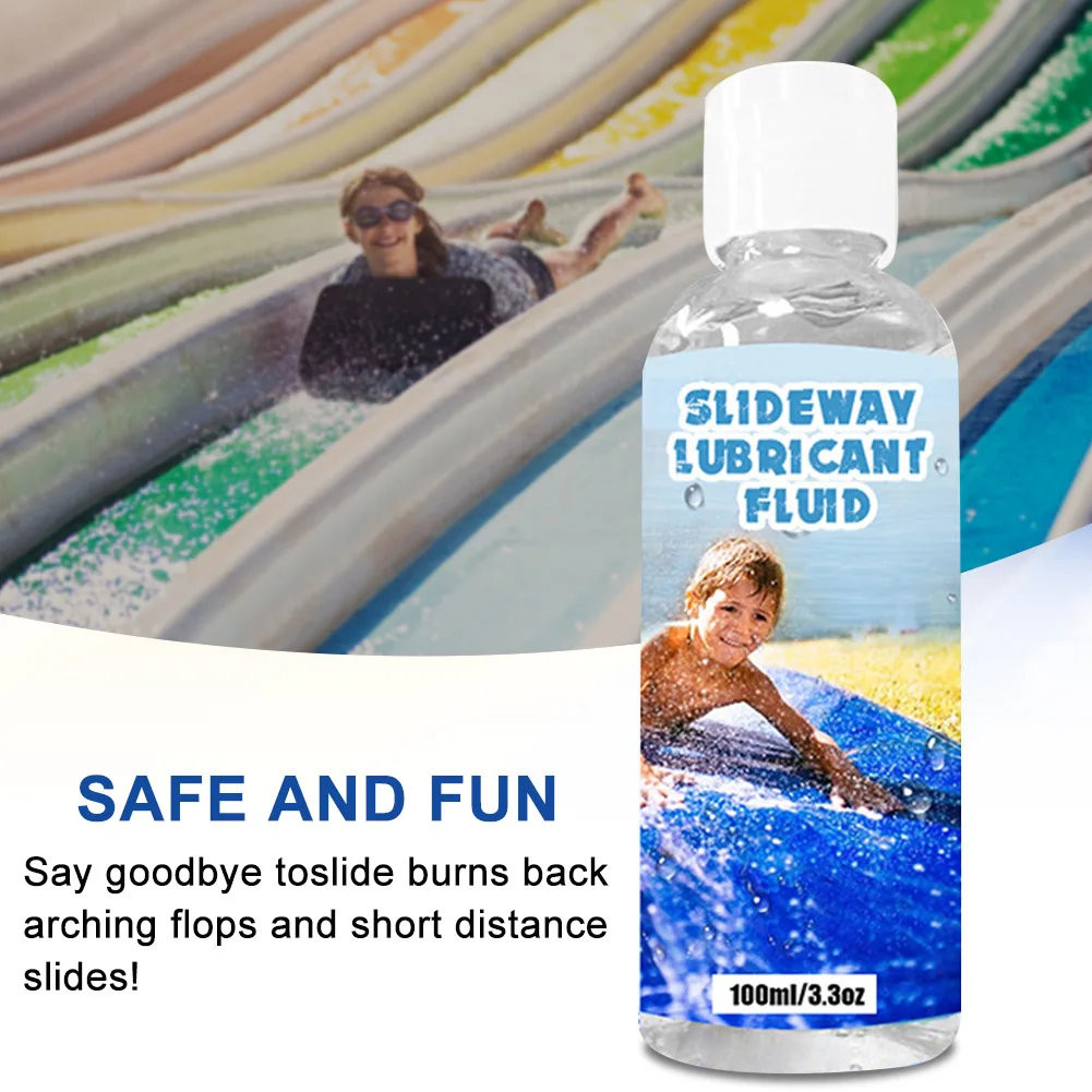 

100ml Slideway Lubricant Fluid Safety Party Summer Kids Adults Portable Swimming Pool Funny Long Lasting Backyard Ultra Slippery