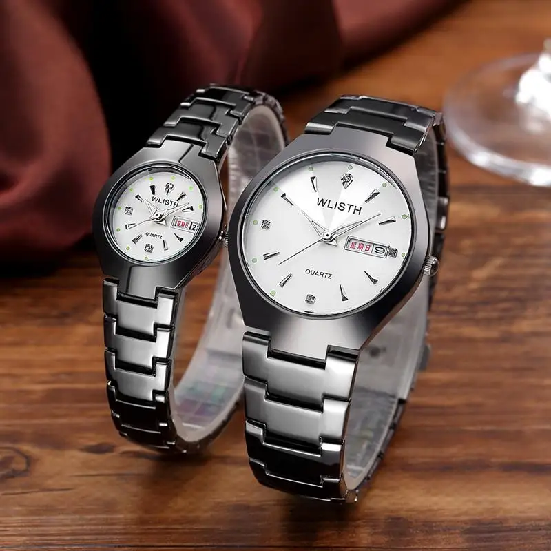 WLISTH мужские и женские часы со стальным ремешком Аналоговые Спортивные кварцевые