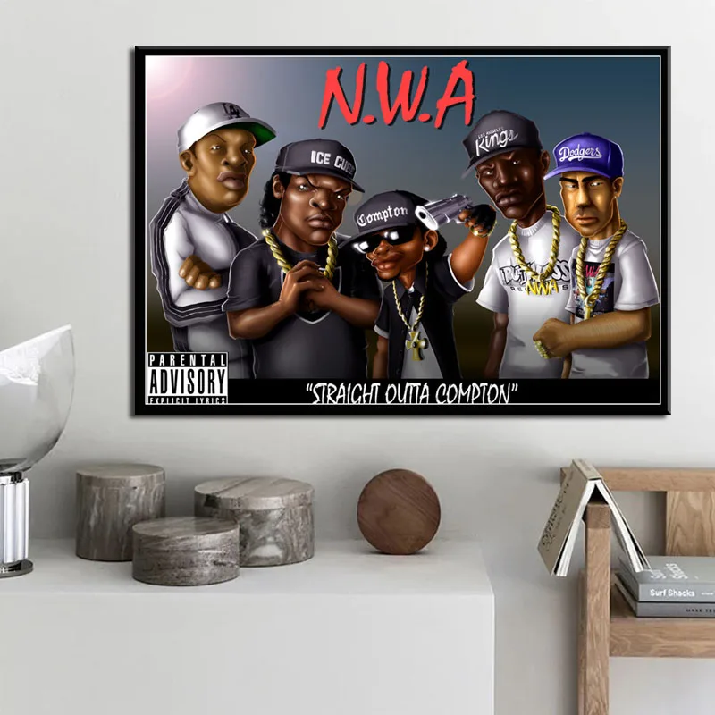 N.W.A хип-хоп Музыка Рэп звезда куб льда Доктор Дре эзи-е Старая школа черное
