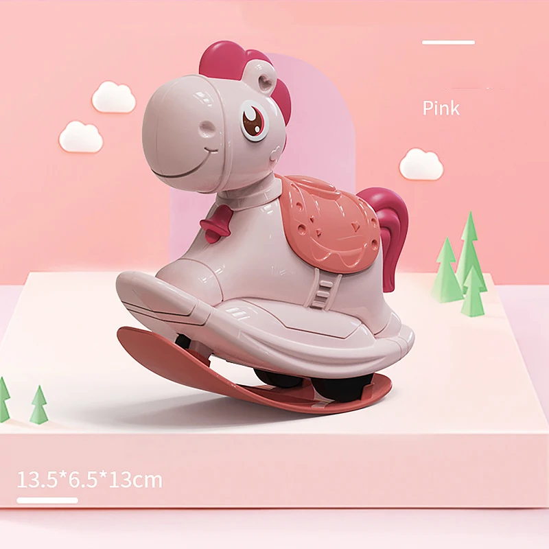 Детская лошадка-качалка инерционная игрушечная машинка нажимные скользящие