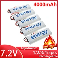 12345pcs rc 7 2v 4000mah nimh energy white rechargeable battery for rc car truck buggy boat tank airplane helicopter boat