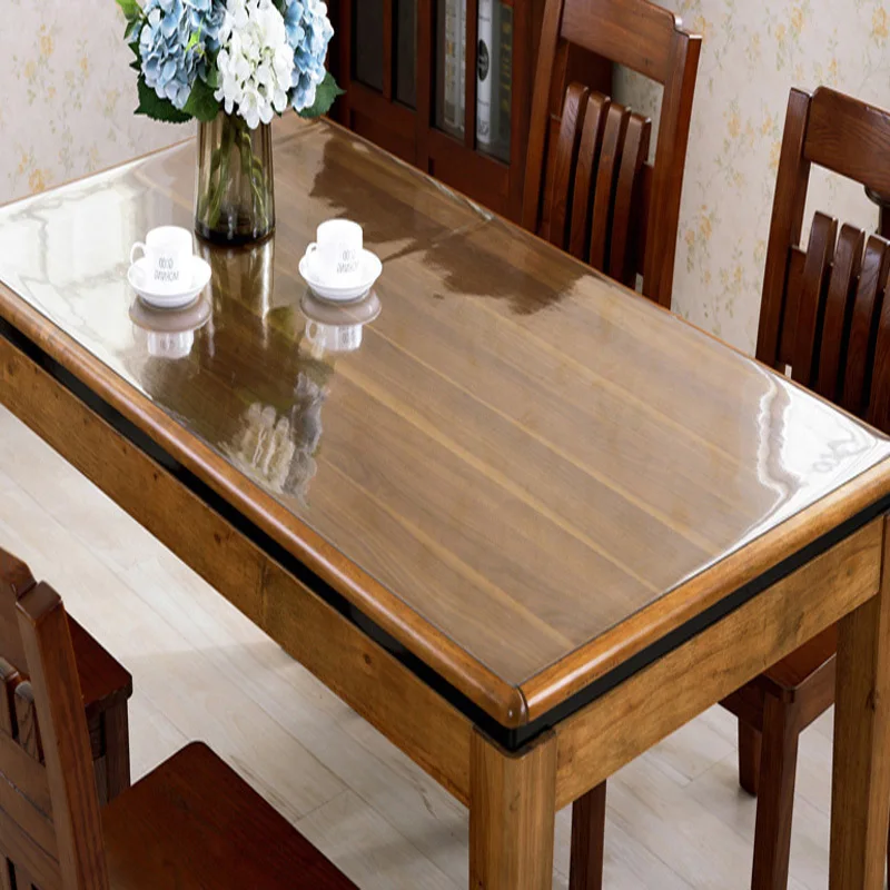 

waterproof 100*200cm Transparent PVC tablecloth oil table plastic table cover Liquid glass table mat glass soft cloth 1.0mm