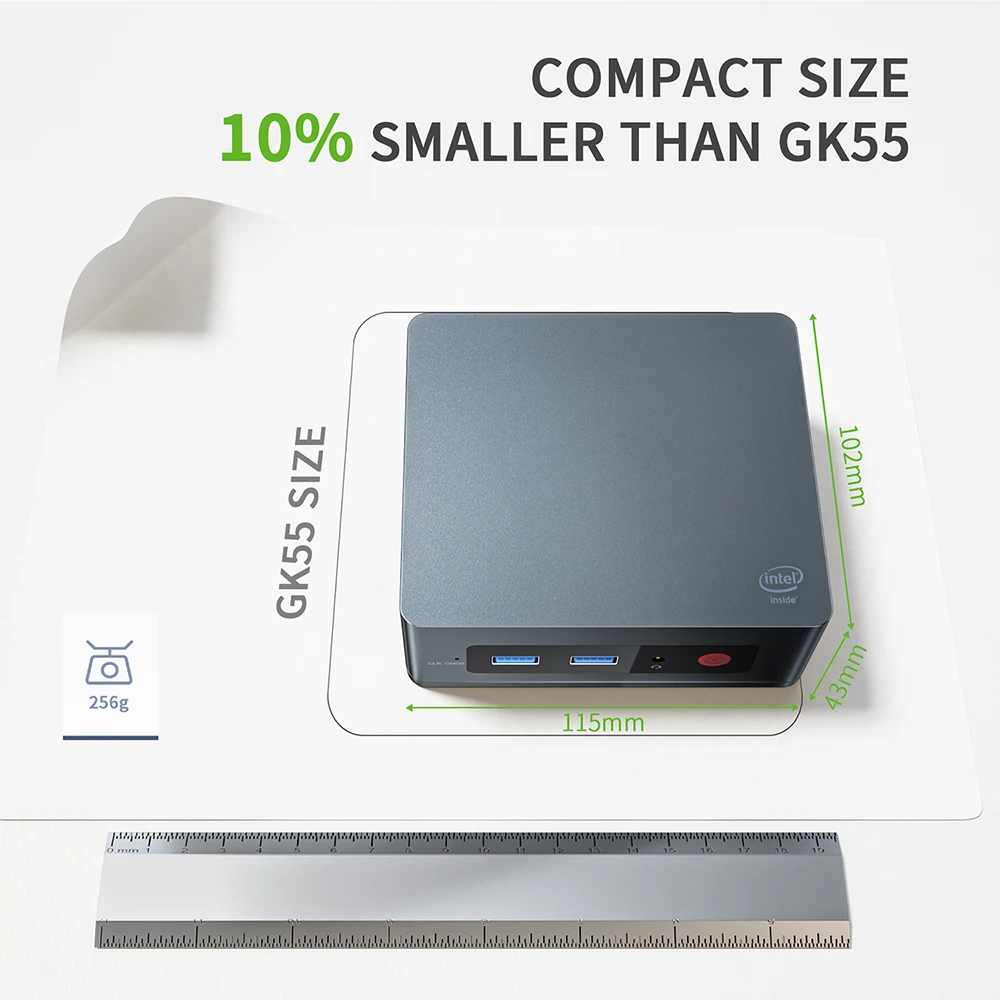 Мини-ПК Beelink GK35 Windows 10 Intel Gemini Lake J3455 8 ГБ 128 Гб SSD G Wi-Fi BT LAN | Компьютеры и офис