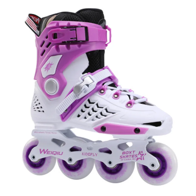 

Adult Roller Skates Inline Roller Skates For Men And Women, Black Gold Roller Skates, Flat Flower Single Row Roller Skates