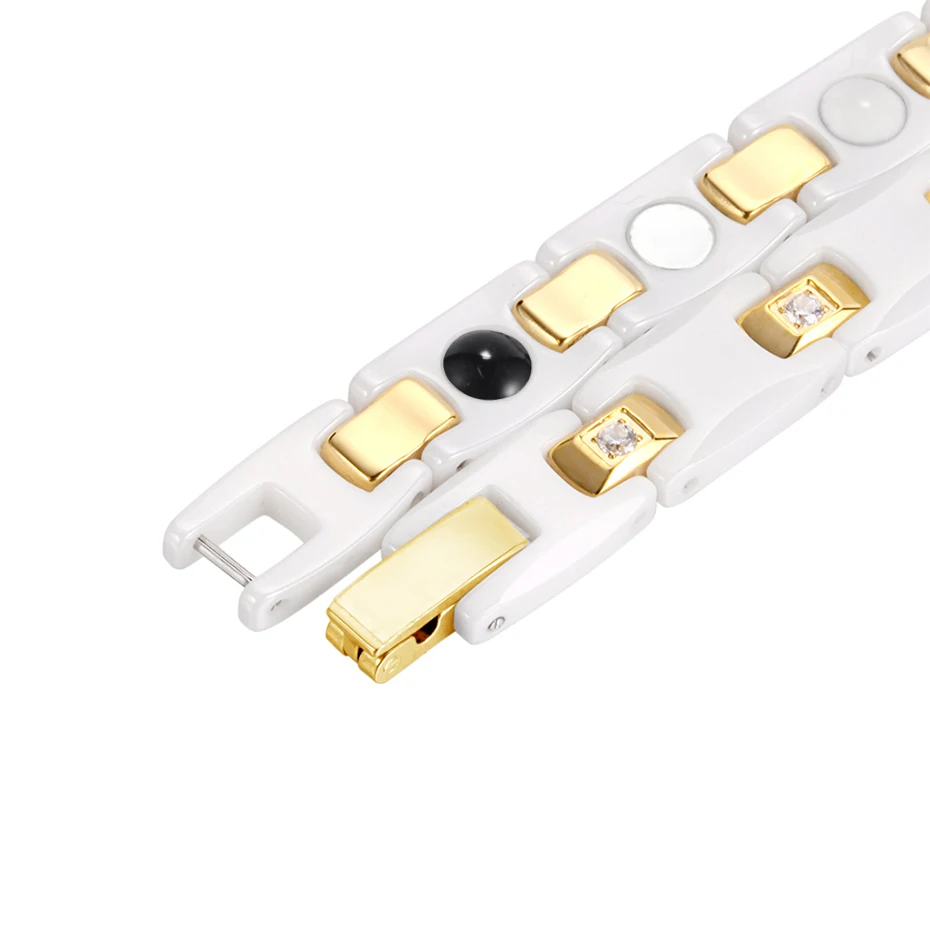 RainSo золото platef для женщин Jewelry Магнитный Керамика браслет с здоровья элементы best