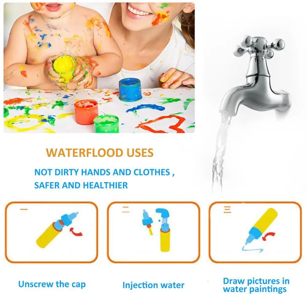 Волшебная многоразовая книга для рисования водой номер/цвет/форма распознавание