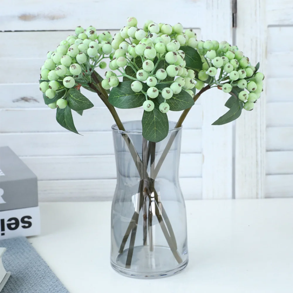 1 шт. завод искусственных цветов ягоды поддельные ягодные растения на Рождество