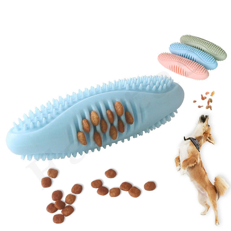 

Тренировочная игрушка-пазл для домашних животных, палочка для укуса собаки, Резиновая, игрушечная зубная щетка устойчивая к укусам, интерактивные жевательные Игрушки для маленьких собак