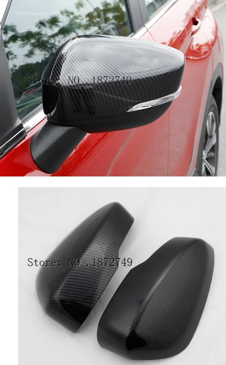 

For Mitsubishi Eclipse Cross 2018 ABS Car Rearview Mirrors Cover Decoration Trim 2pcs Auto Accessories