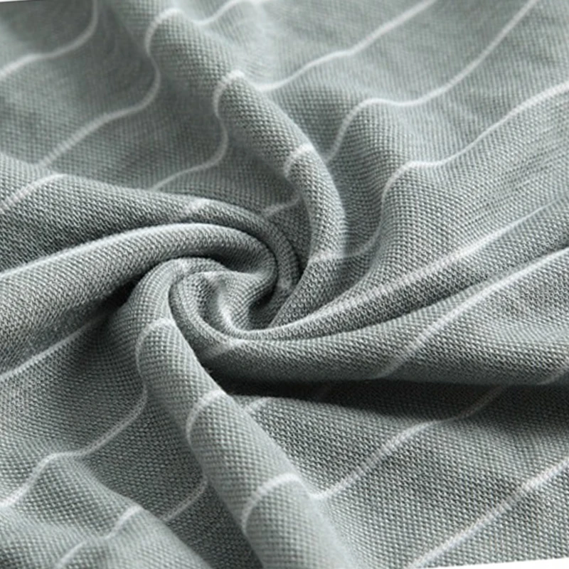 Plus Size Men Summer Thin Striped Sleeping Shorts Mens Sleepwear Casual Sleep Pants Loose Comfortable Sleep Bottoms Homewear