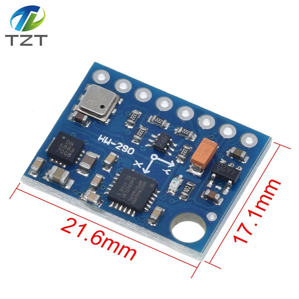 GY-87 I2C/IIC 10DOF MPU6050 HMC5883L BMP180 модуль сенсорной платы GY87 для Arduino 5 в встроенные фильтры
