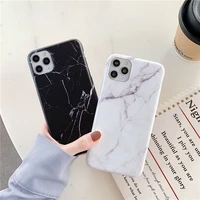 luxury marble stone texture phone case for iphone 11 pro xs max x xr 7 8 plus black white soft tpu silicone matte back cover
