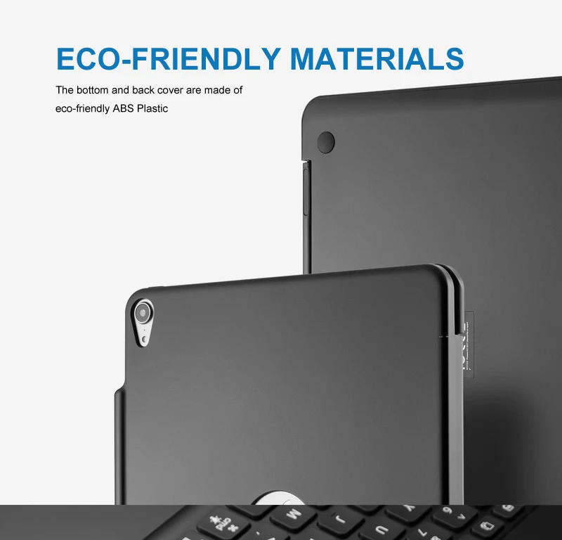 Witsp@ d мышь сенсорная bluetooth клавиатура для iPad 10,", Премиум Пластиковый Чехол, 7 цветов с подсветкой, интеллектуальное включение/выключение