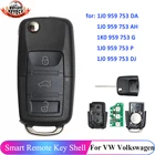 Пульт дистанционного управления KEYECU для VW Golf, Sharan, Beetle, Jetta Passat 1J0, 959, 753 АчDJDAP, 1K0, 959, 753G, 434 МГц, чип ID48, 3 кнопки