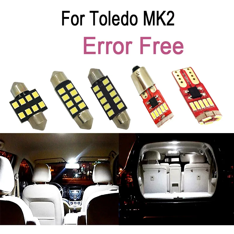 16 шт. светодиодный фонарь освещения номерного знака + внутренний Купол Карта огни