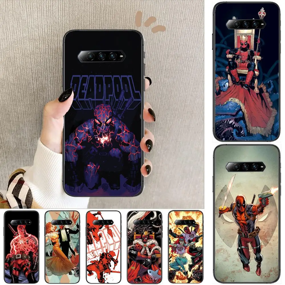 

Marvel Hero Deadpool Phone Case For xiaomi redmi Black Shark 4 Pro 2 3 3s Cases Helo Black Cover Silicone Back Prett mini cover