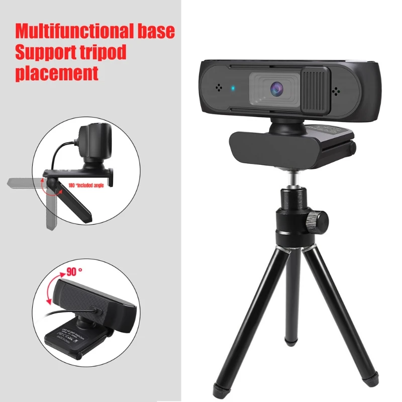 

Webcam with Microphone 5 Megapixel Auto Focus 1080P USB Camera for PC Desktop Webcam for Video Calling Recording