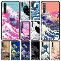 japanese style art japan shockproof case for realme c3 8 pro bag fundas silicone soft black cover for realme 6 7 pro c21 shell