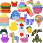 Новые игрушки антистресс, игрушки с пузырьками из силикона для детей и взрослых, снятие стресса, сжимаемая настольная игра