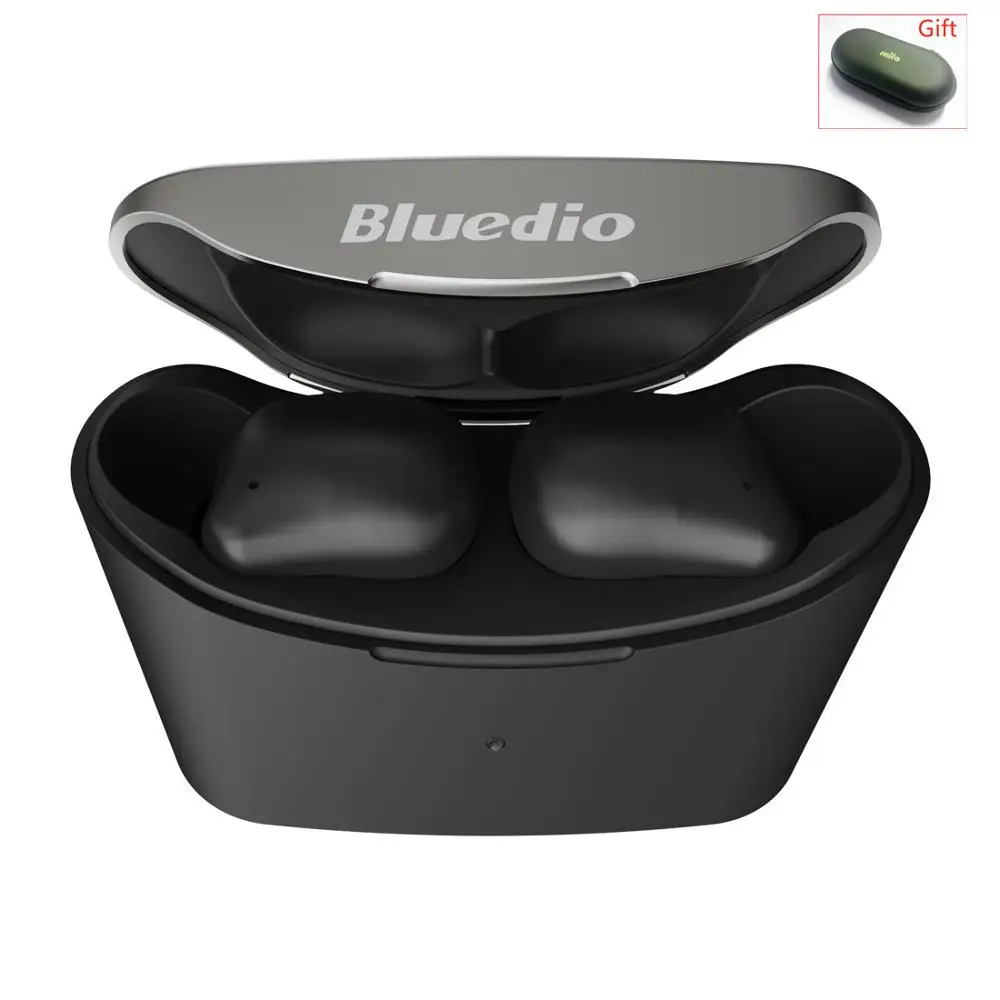 TWS-стереонаушники Bluedio T-elf 2 с поддержкой Bluetooth и зарядным футляром | Электроника