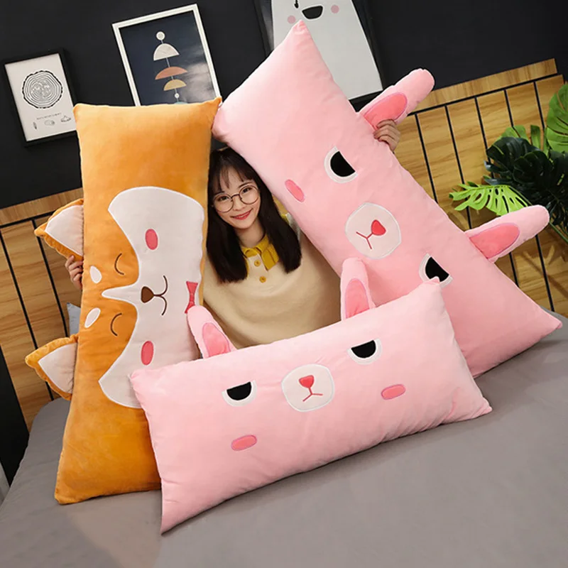 Милая плюшевая подушка кошка кролик динозавр кукла мягкая наполненная в форме