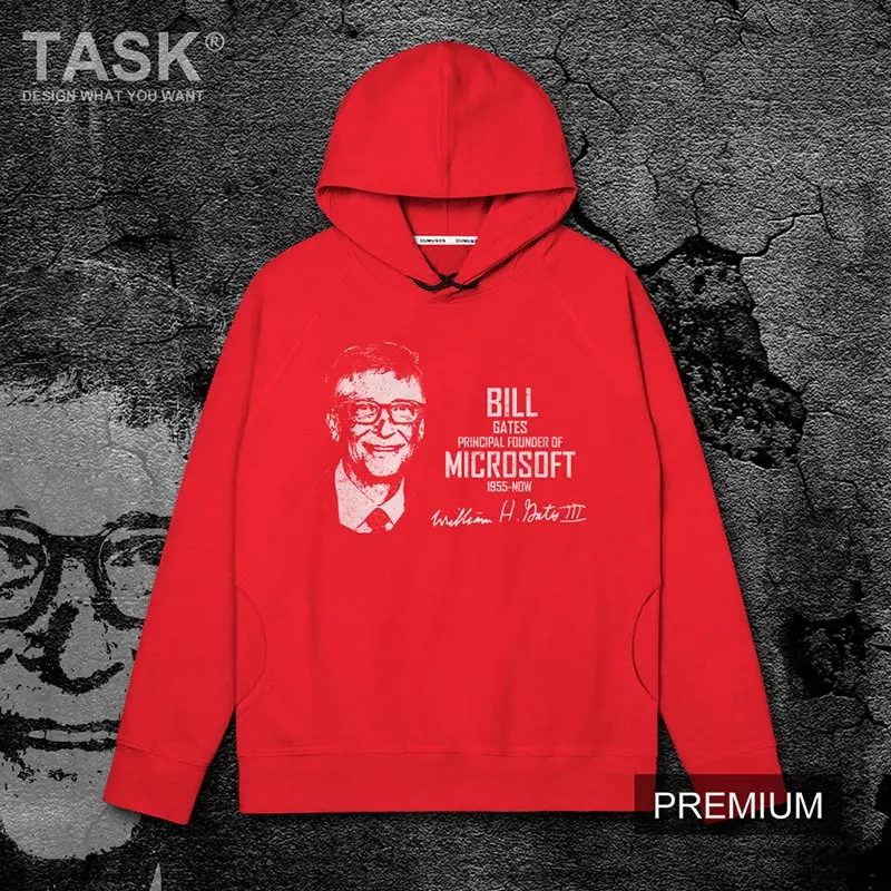 

Celebrity Bill Gates United States Computer Software entrepreneur philanthropist mens hooded sweater fashion casual Tracksuit