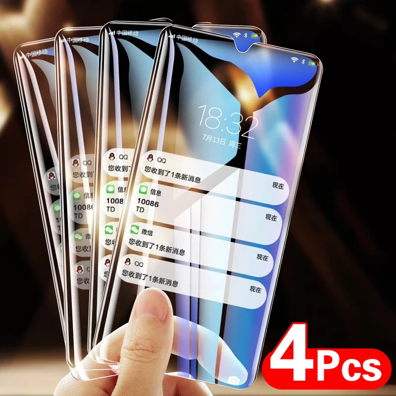 

4 шт. полное покрытие закаленное стекло для Samsung Galaxy A50 A70 A51 A71 A40 A30 A20 A10 Защита экрана для Samsung A52 A72 A60 стекло