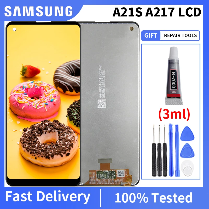 100% Оригинальный ЖК дисплей для SAMSUNG Galaxy A21s A217 SM A217F/DS экран с дигитайзером в сборе