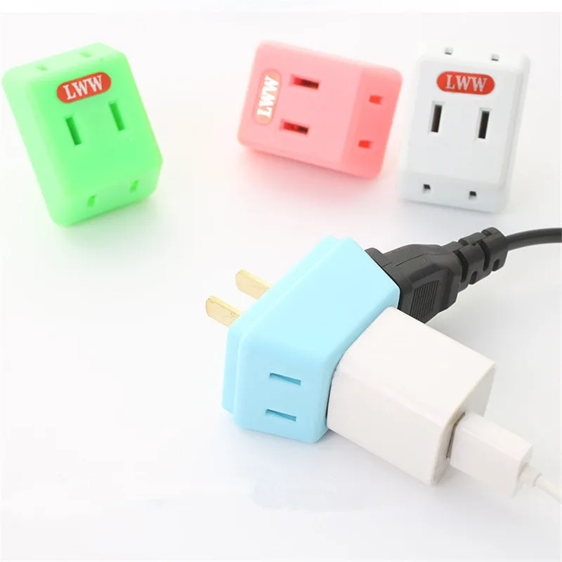 Electrical Outlet Wall Plug Travel Power Strip Triple Tap Travel Adapter Splitter Power Socket