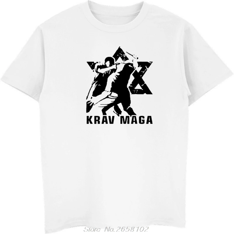 Мужская летняя футболка с принтом s Krav Maga (боевое искусство Самооборона Израиль