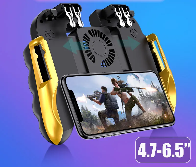 Геймпад Pubg контроллер Android джойстик мобильный игровой коврик игровой контроллер портативные плееры WinexFor IPhone Xiaomi с охлаждающим вентилятором