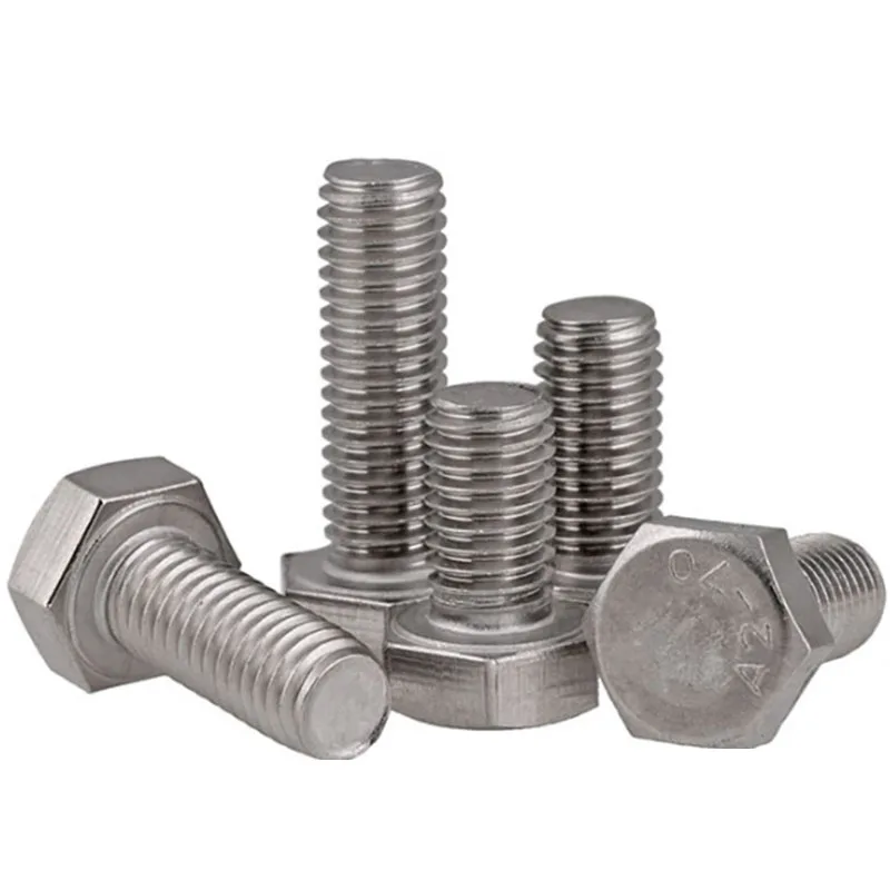 

M5 - 0.8 (5mm) 304 Stainless Steel Metric Full Thread Hexagon Head Bolts Screws A2 - 70 DIN 933