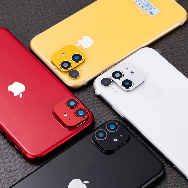 Роскошный Металлический объектив камеры для замены секунд для iPhone 11 Pro Max Защитная кольцевая крышка для iPhone X XR XS MAX Защитная камера