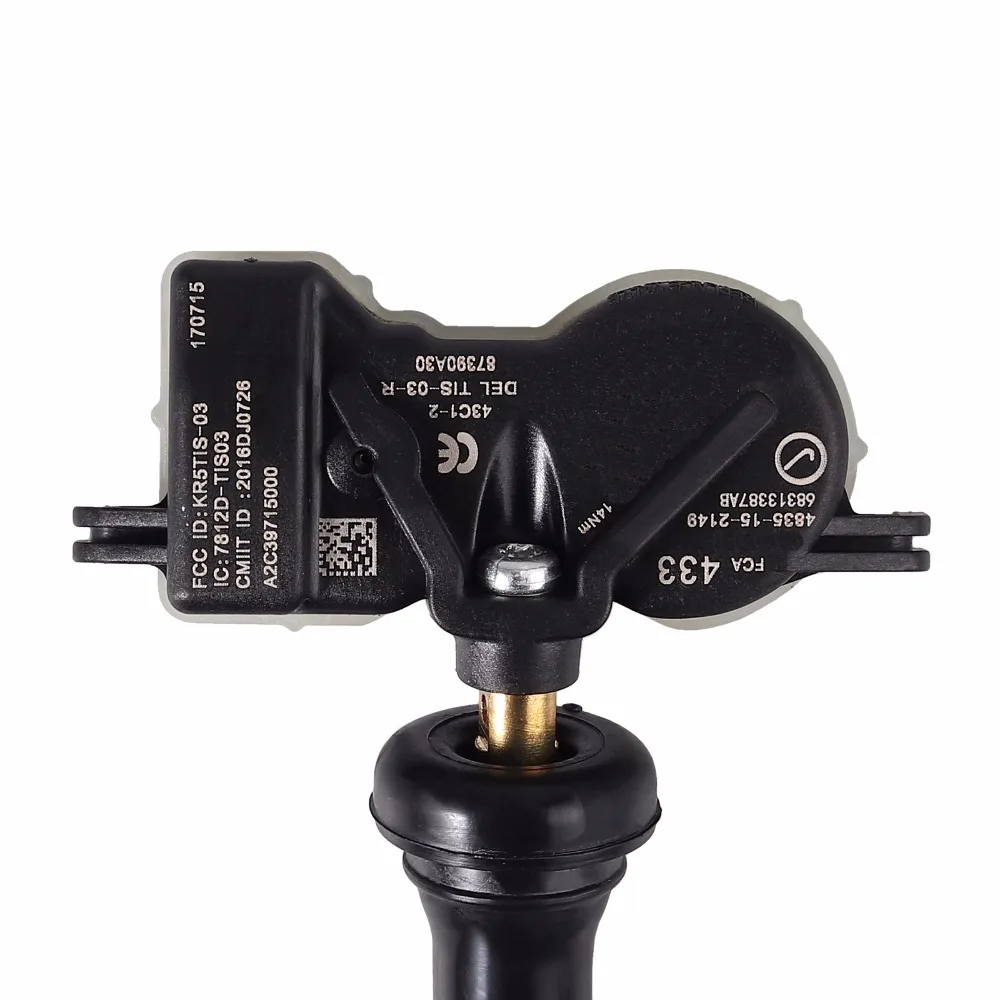 Автовыход для 4 шт. TPMS датчик давления в шинах для 68313387AB 433 МГц датчик контроля давления в шинах