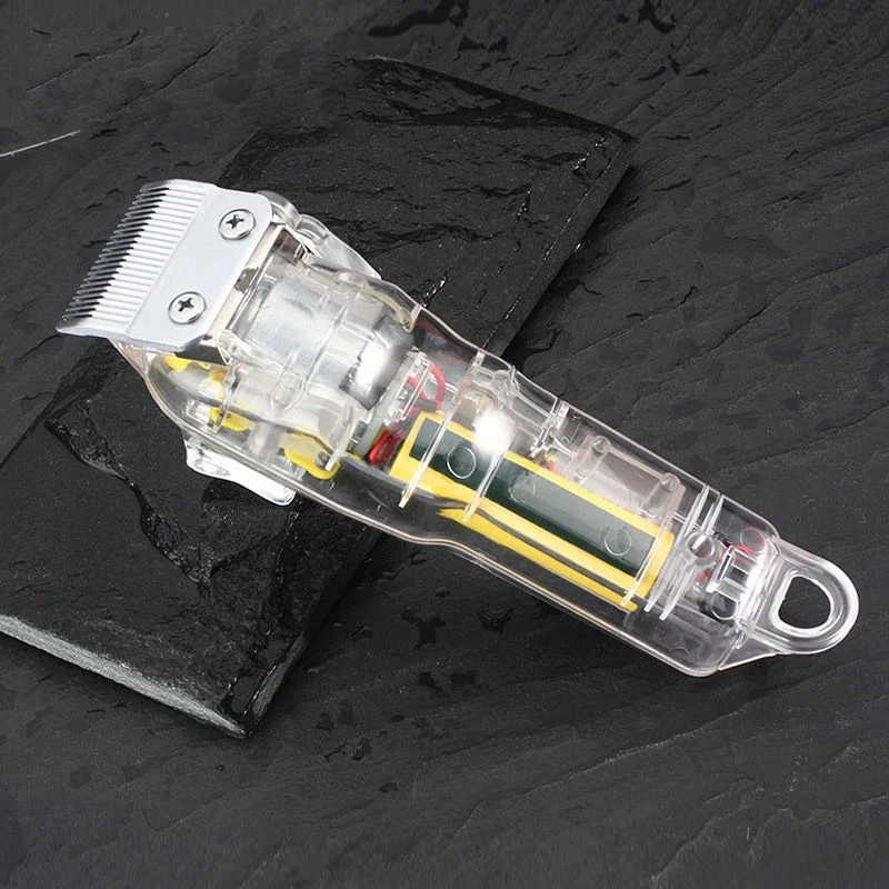 Электрическая машинка для стрижки волос прозрачный Профессиональный