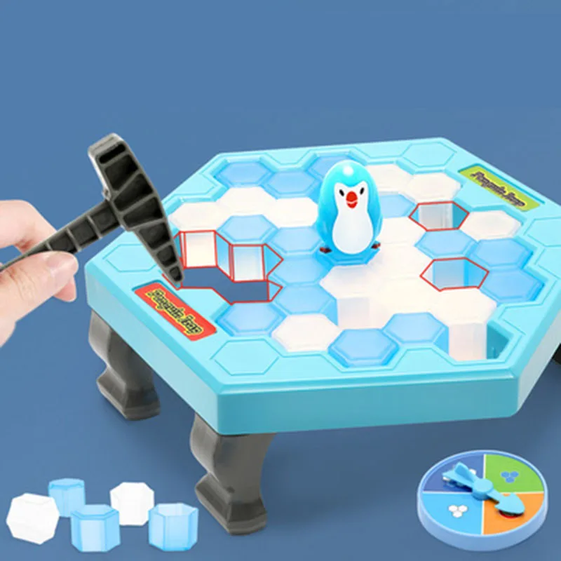 

1@#penguin Trap Icebreaker Board Game Interactive Adult Children Board Game Rescue Penguin Balancing Ice Toy