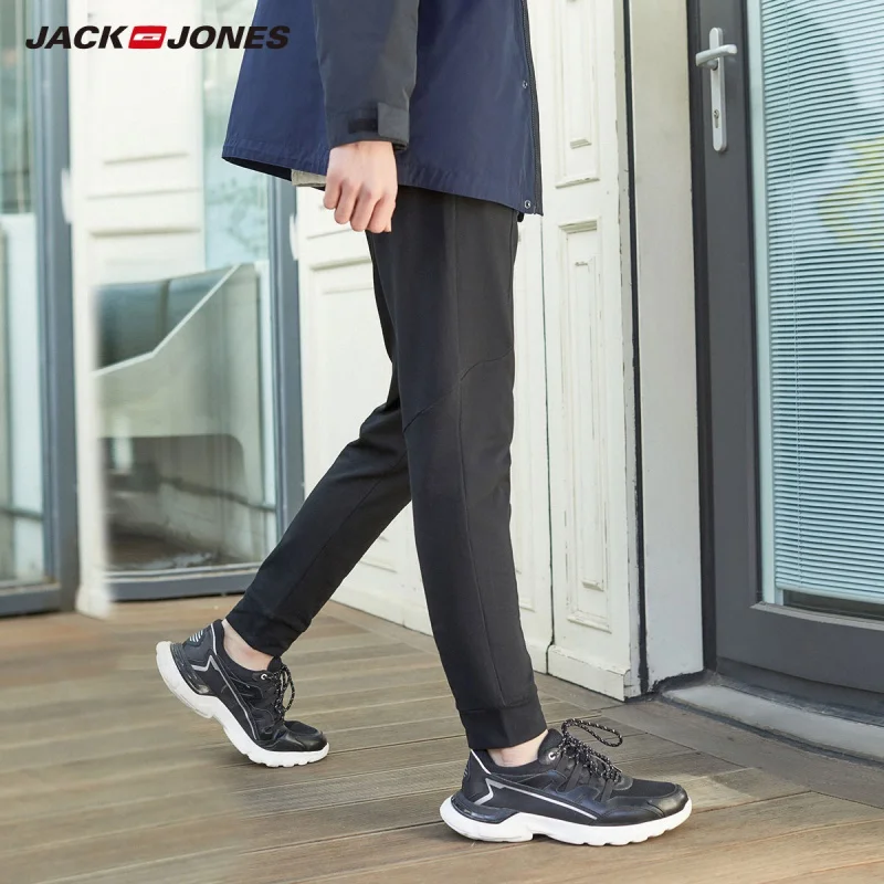 JackJones мужские облегающие повседневные брюки 100% хлопковые зауженные Мужская