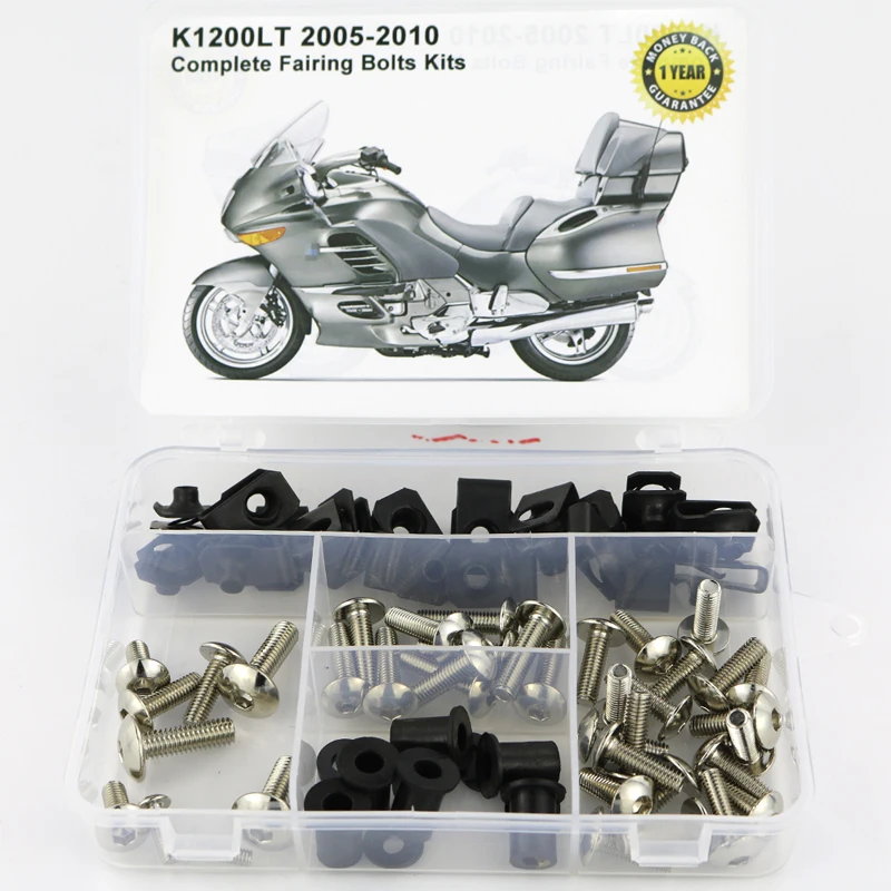 

Комплект болтов, винтов, стальных гаек и клипс для полного обвеса BMW K1200LT 2005-2010 годов выпуска