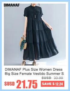DIMANAF, женское платье большого размера, летнее, модное, женское, vestidos, сарафан, свободное, плиссированное, ниспадающее, с рюшами, повседневное, женское платье, 5XL